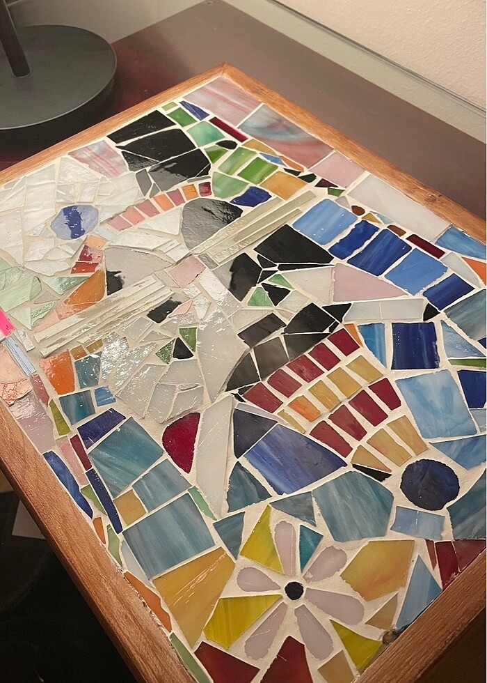 Mozaik kedi tablosu - Görsel 2