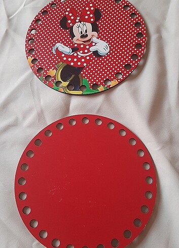 Beden Mickey mouse 15 cm Ahşap Çanta Aparatı 2li
