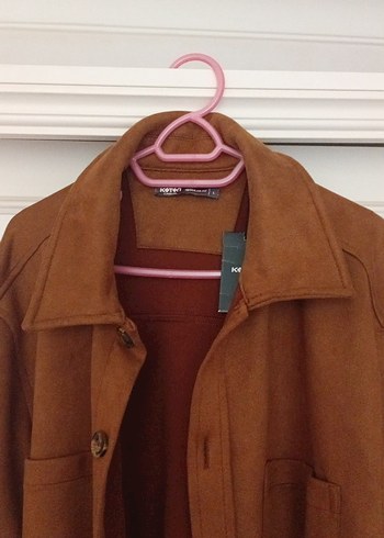 Düğmeli Kahverengi Süet Erkek Ceket - Görsel 2