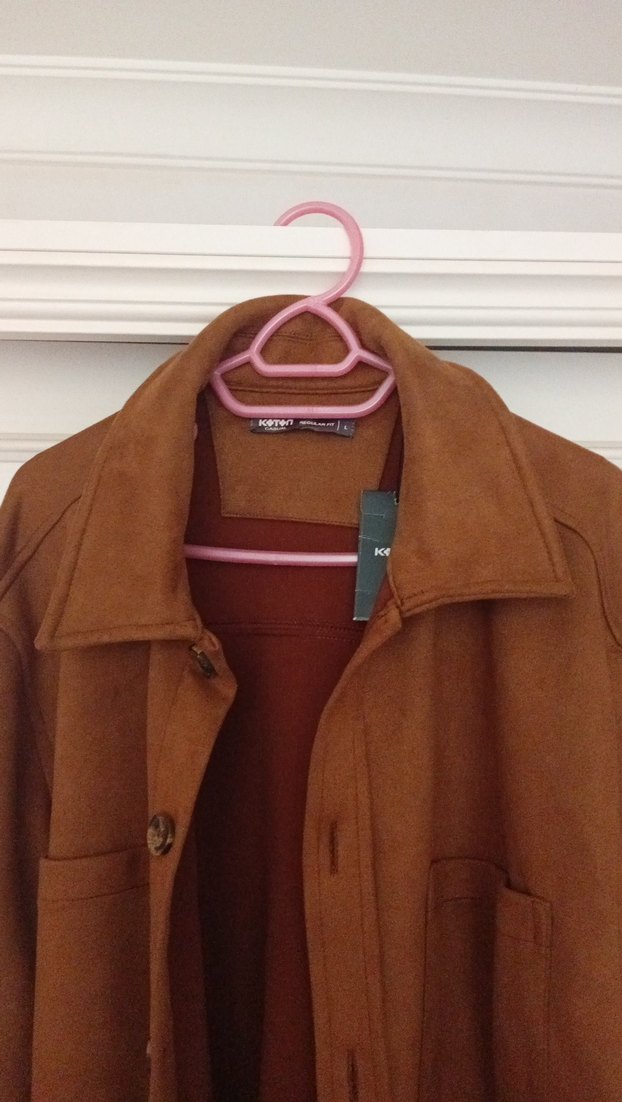 Düğmeli Kahverengi Süet Erkek Ceket - Görsel 2