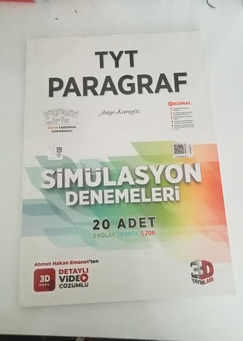 TYT Paragraf Simülasyon Denemeleri 20 Adet