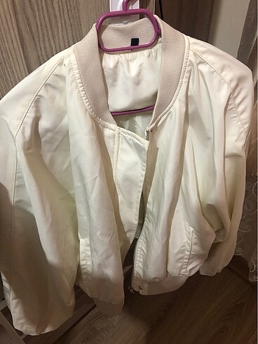 Oversize bej ceket