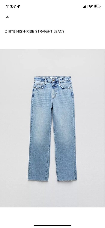 Zara z1975 straight jean