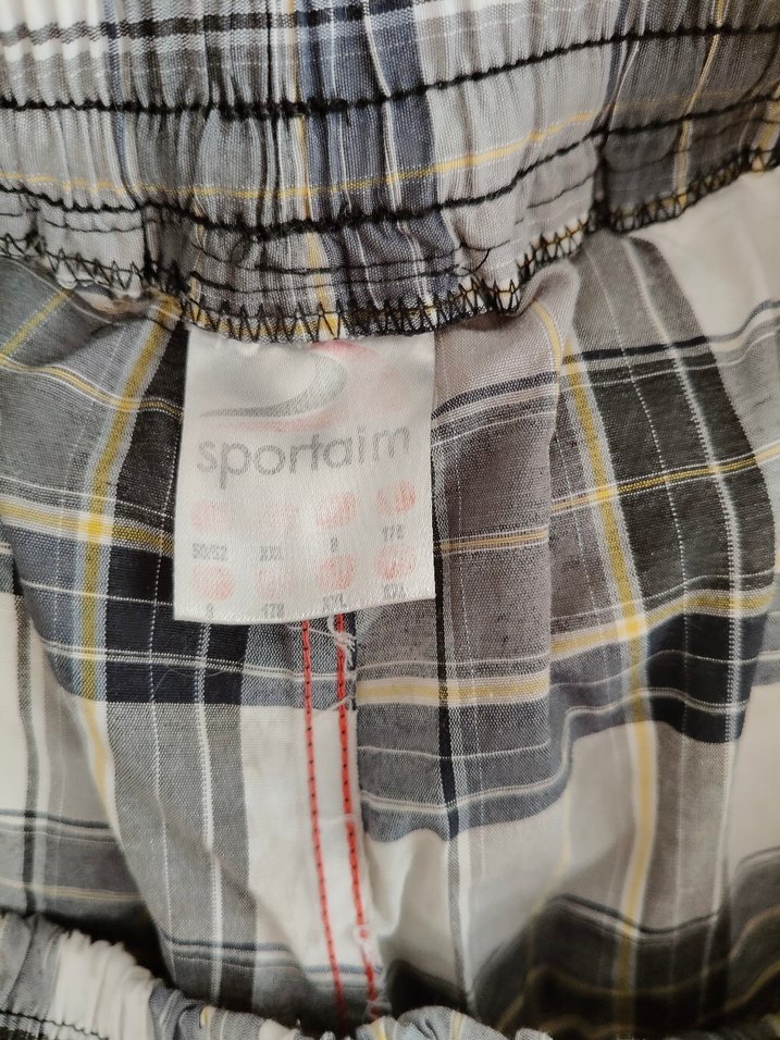 Ekose Desenli Pamuklu Erkek Şort - Görsel 2