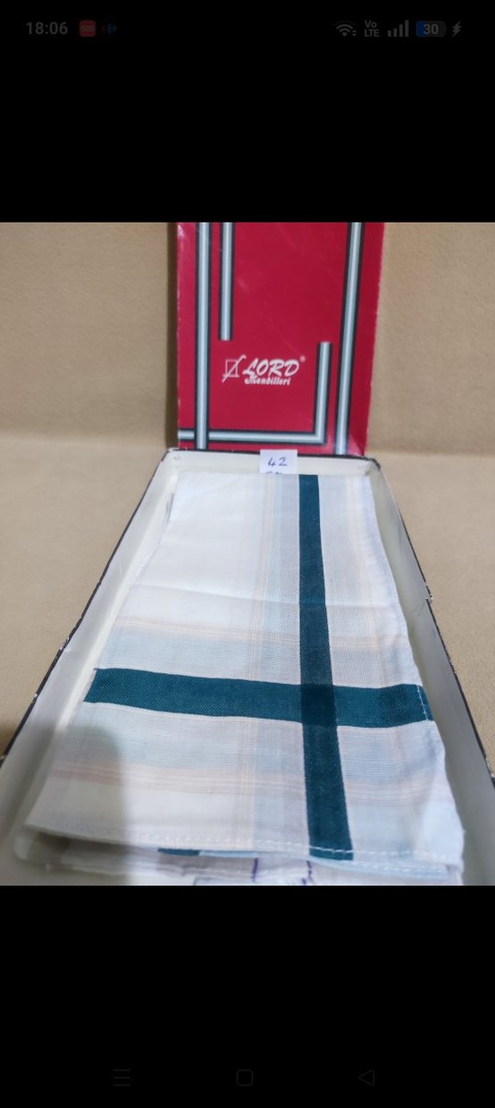 Antika 43. 44 cm erkek mendil - Görsel 2