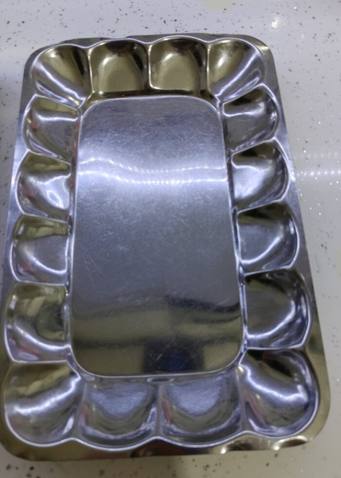 28+18 cm metal tabak 2li - Görsel 2