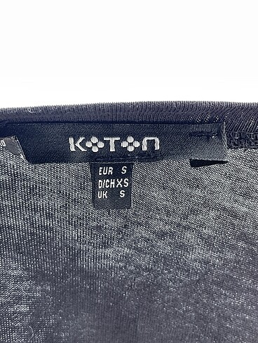 s Beden siyah Renk Koton T-shirt %70 İndirimli.