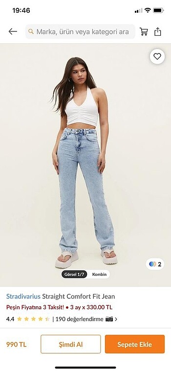 Stradivarius fit jean