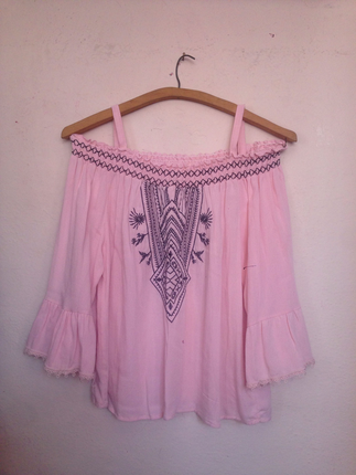 l Beden tatlı pembe bluz