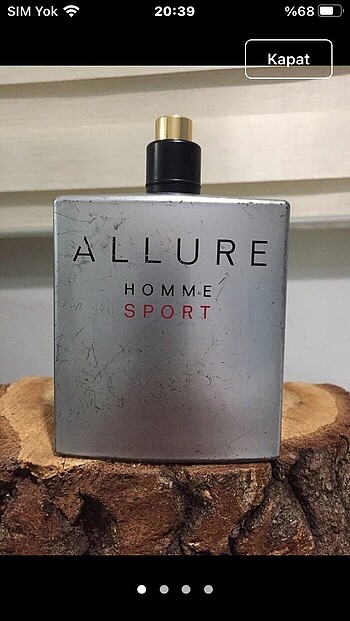 100 ml orjinal iade garantilidir kapaksız