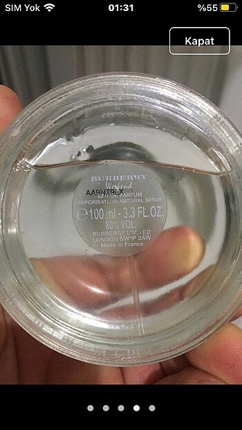 Beden Renk 100 ml orjinal iade garantilidir