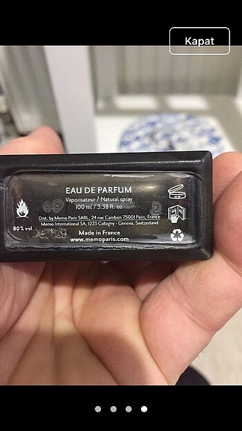  Beden Renk 75 ml orjinal iade garantilidir kapaksız