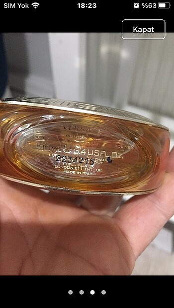  Beden Renk 100 ml orjinal iade garantilidir kapaksız