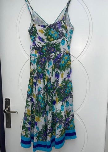 Çiçek Desenli Bohem Uzun Elbise - Görsel 3