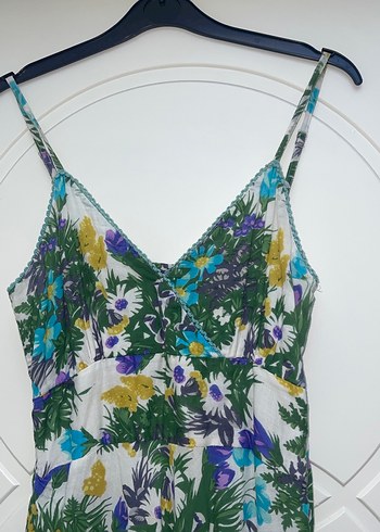 Çiçek Desenli Bohem Uzun Elbise - Görsel 2