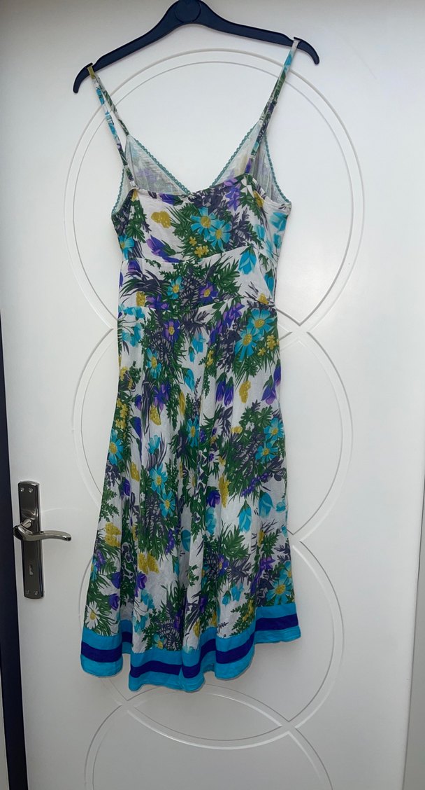 Çiçek Desenli Bohem Uzun Elbise - Görsel 3