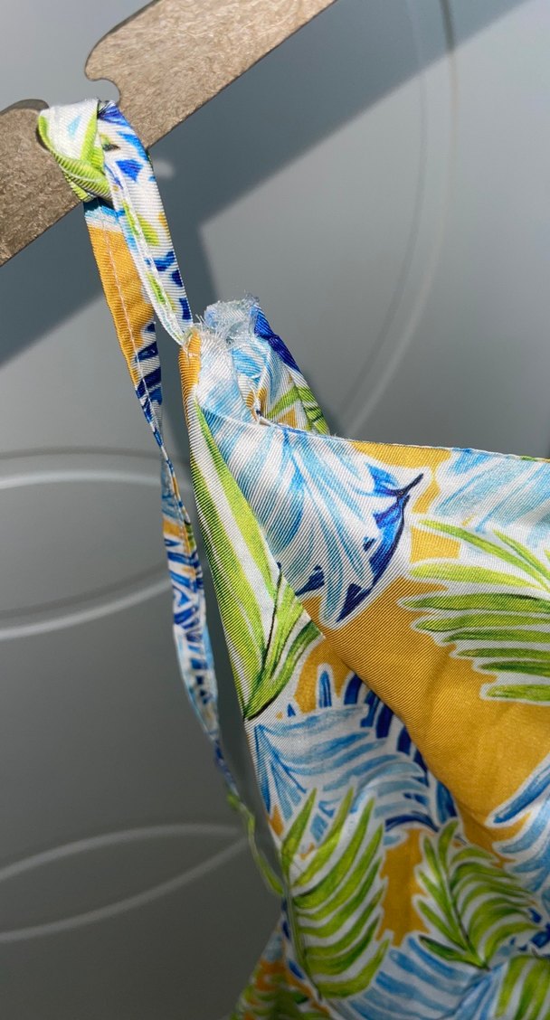 Bohem Çok Renkli Uzun Askılı Elbise - Görsel 3