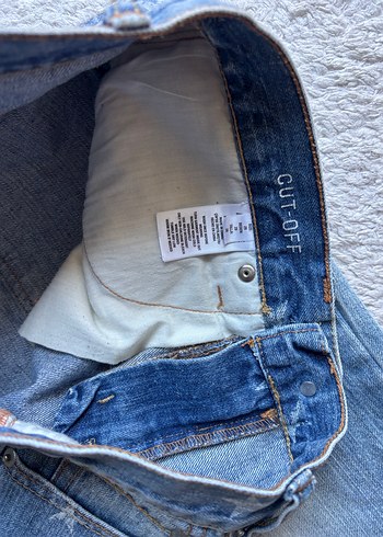 29 Beden mavi Renk Aeropostale Mavi Rahat Kesim Mini Denim Şort