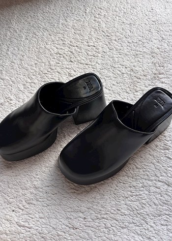 Siyah Platform Topuklu Kadın Ayakkabı - Görsel 4