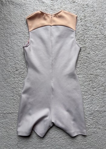 Beyaz Kadın Midi Kolsuz Tulum - Görsel 4