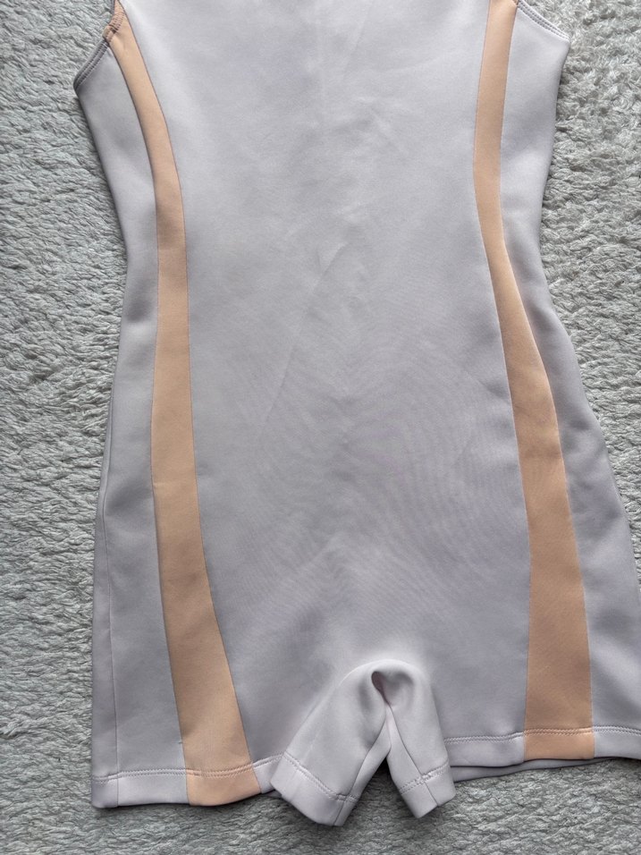 Beyaz Kadın Midi Kolsuz Tulum - Görsel 3