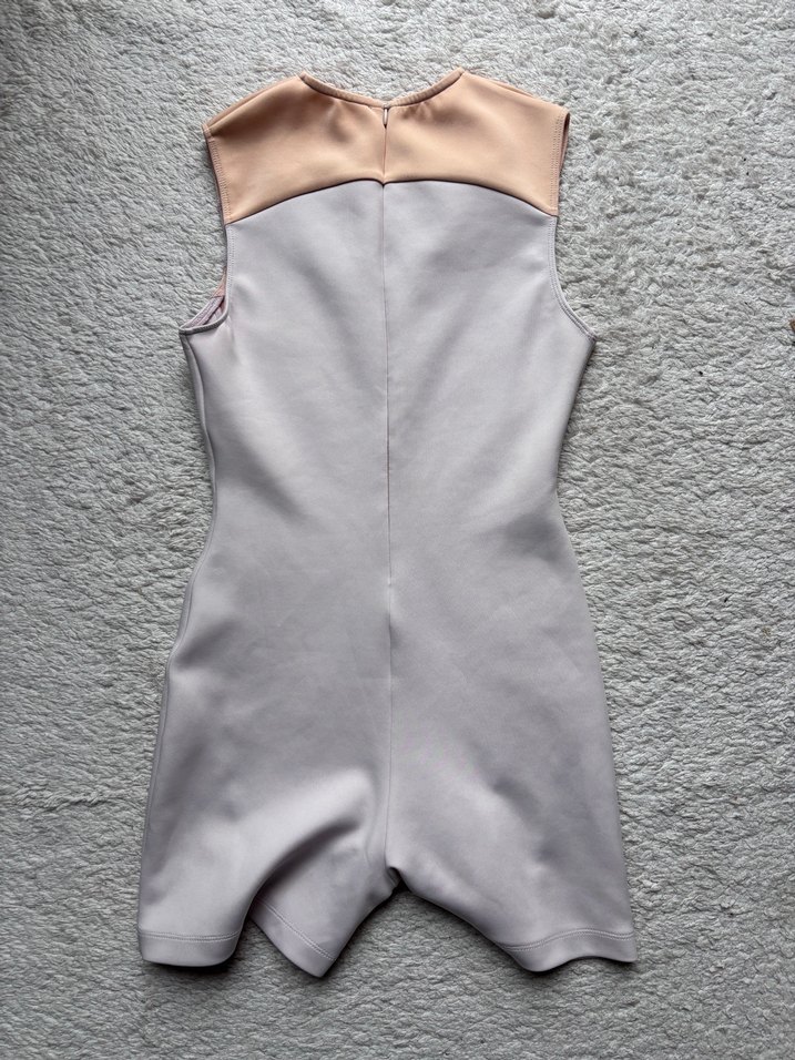 Beyaz Kadın Midi Kolsuz Tulum - Görsel 4