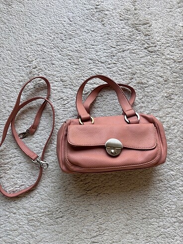 Nine West Nine West Mini Pembe Deri Çanta