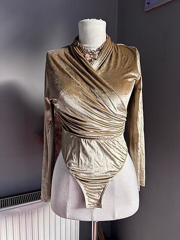 Gold Kadife Vintage Bluz
