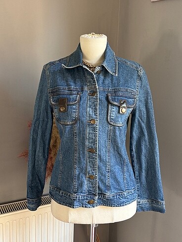 American Vintage Deri Detaylı Vintage Kot Ceket
