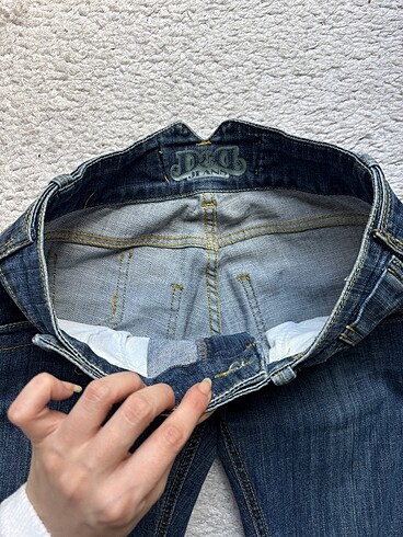 s Beden lacivert Renk Düşük Kot Bel Jean