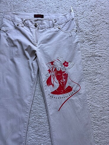 American Vintage y2k Krem Pantolon