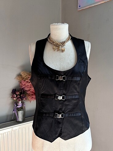 Killstar Siyah Vintage Yelek