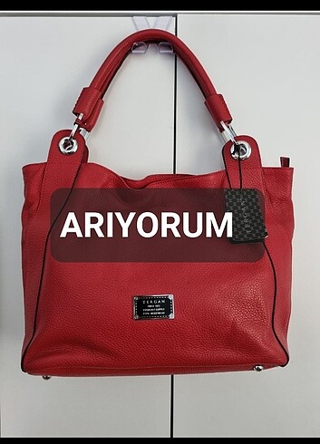 Arıyorum Tergan kırmızı çanta 