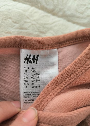 Kahverengi Triko Bebek Kız Tulum - Görsel 2