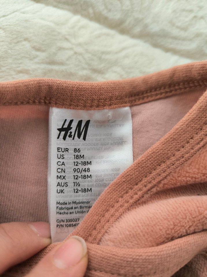 Kahverengi Triko Bebek Kız Tulum - Görsel 2