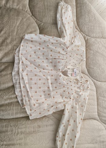 Kız Bebek Örgü Süveterli Bej Takım - Görsel 5