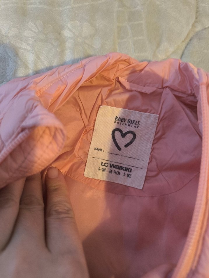 Kız Çocuk Bej Fermuarlı Yelek - Görsel 3