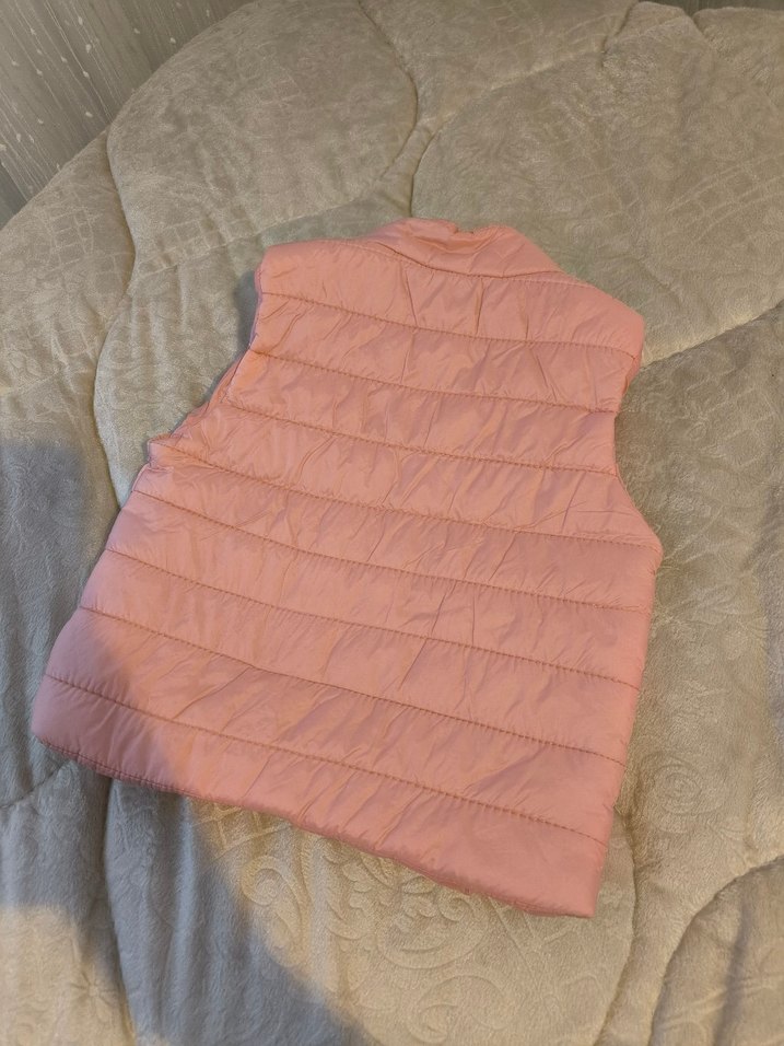 Kız Çocuk Bej Fermuarlı Yelek - Görsel 2