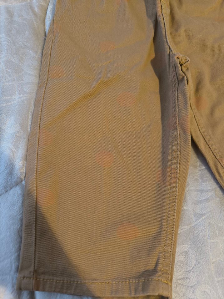 Erkek Çocuk Bej Bol Kesim Keten Pantolon - Görsel 2