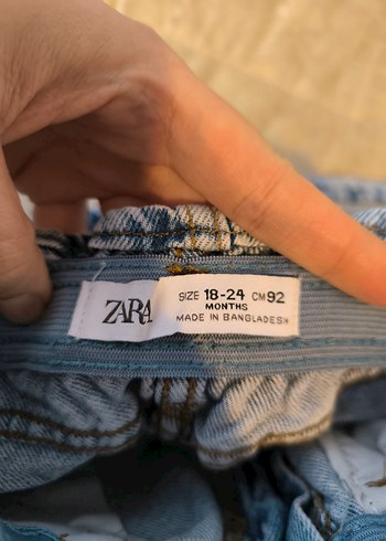 Kemerli Mavi Kot Etek - Görsel 3