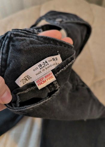 Siyah Denim Salopet - Görsel 3