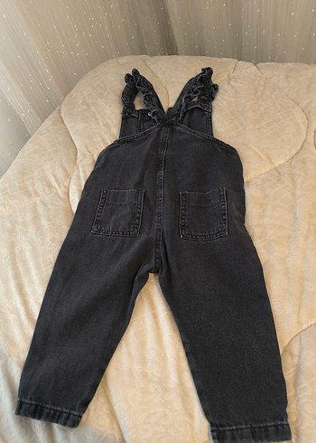 Siyah Denim Salopet - Görsel 2
