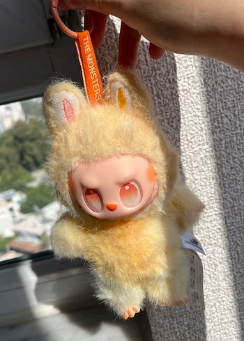 Beden Renk sarı Peluş Oyuncak labubu