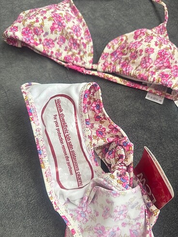 LC Waikiki Çiçekli bikini takımı Sıfır etiketli 15-16 yaş