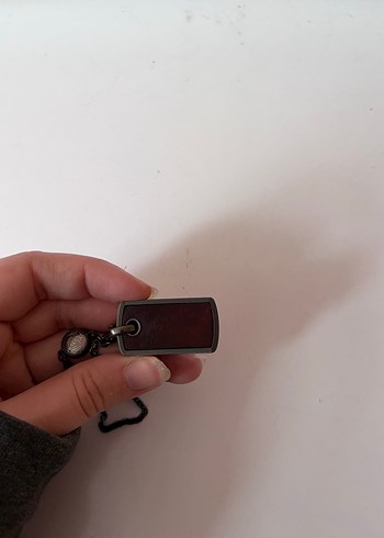 Siyah Zincir Detaylı Midi Kolye - Görsel 4