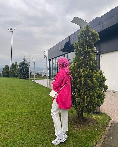 s Beden pembe Renk Oversize Gömlek