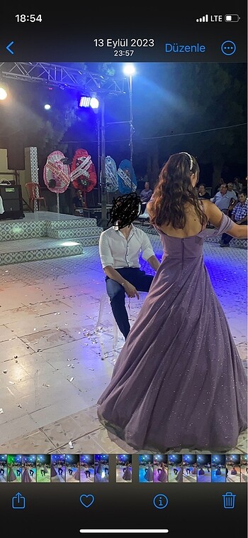 Diğer Lila simli nişan abiyesi