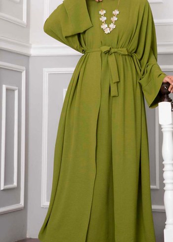 Uzun Kollu Beyaz Kadın abaya fiyat temsili - Görsel 5