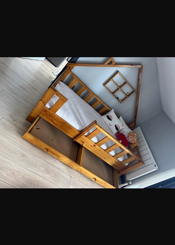 Ikea Çekmeceli Ahşap Çocuk Yatak yok sadece karyola
