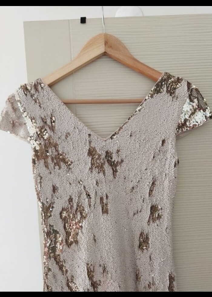 KADİN PAYETLİ ELBİSE - Görsel 3